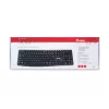 Equip Wired USB klaviatūra, JAV/tarptautinis išdėstymas (QWERTY), pilno dydžio (100%), laidinė, USB, QWERTY, juoda