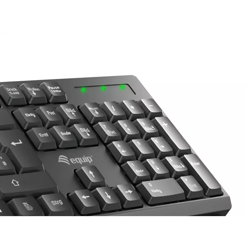 Equip belaidis klaviatūros ir pelės rinkinys, IT išdėstymas