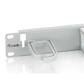 Equip 19 colių stovo kabelių valdymo panelė, šviesiai pilka (RAL 7035)