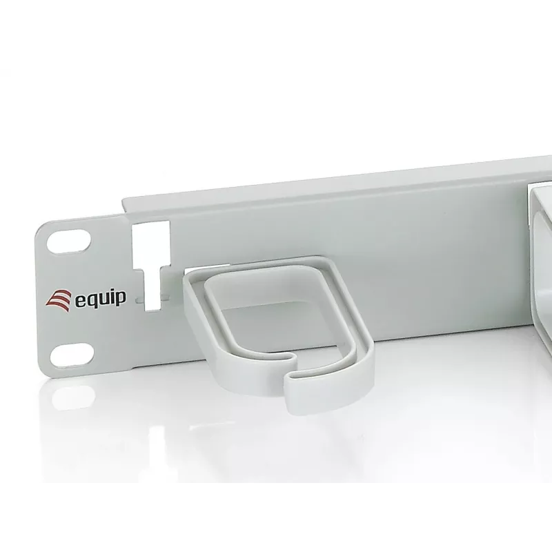 Equip 19 colių stovo kabelių valdymo panelė, šviesiai pilka (RAL 7035)