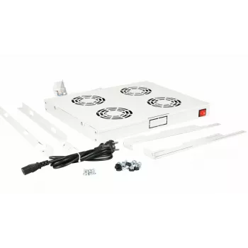 Equip EZF-4-G aušinimo ventiliatorių blokas 19 inch 1U 4x120mm RAL7035 pilka