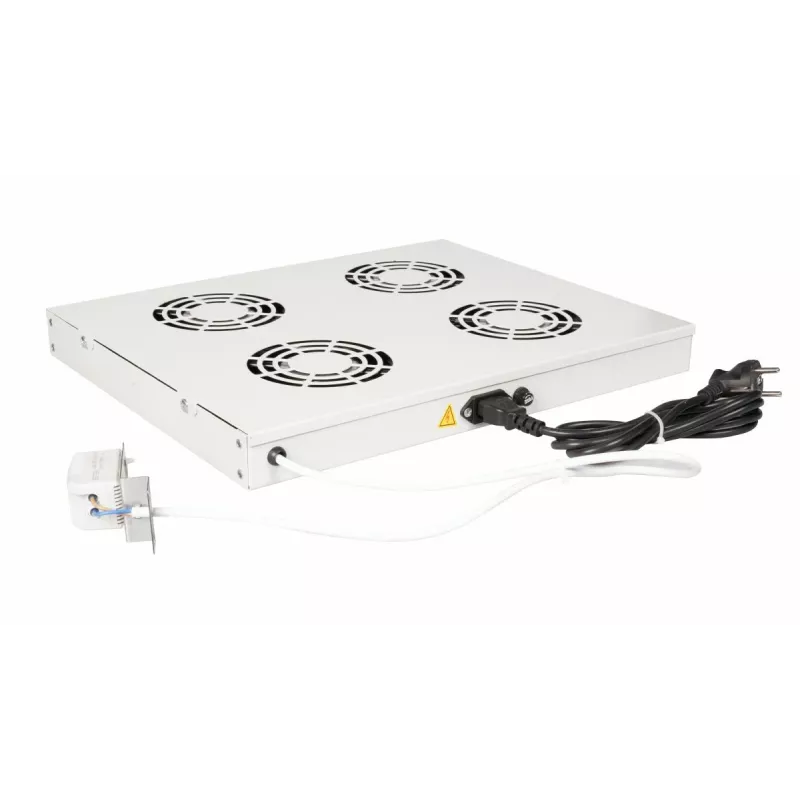 Equip EZF-4-G aušinimo ventiliatorių blokas 19 inch 1U 4x120mm RAL7035 pilka