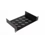 Equip fiksuota lentyna 10 inch, 1U, 150 mm, juoda
