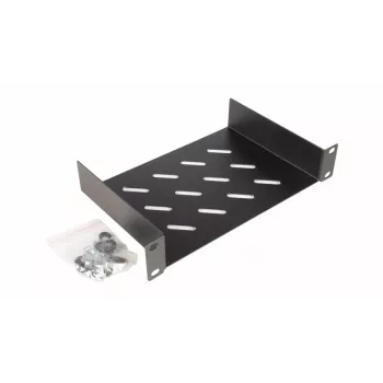 Equip fiksuota lentyna 10 inch, 1U, 150 mm, juoda