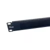 Šepečių skydas Equip 10 col. 1U juodas plieninis 25,4 mm plotis