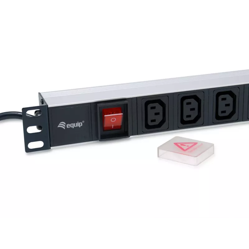 Equip 333310 maitinimo paskirstymo įrenginys (PDU) 8 AC lizdai 1U juoda