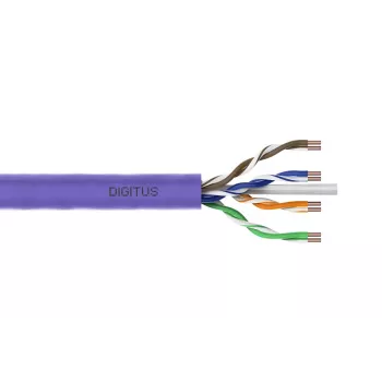 DIGITUS montavimo kabelis CAT6 U/UTP AWG 23/1 305m violetinis