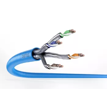 DIGITUS montavimo kabelis - CAT6a - U/FTP - AWG 23/1 - 100m - Mėlyna