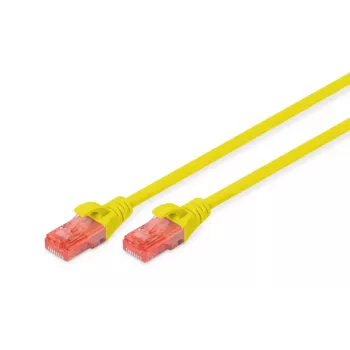 DIGITUS Professional Patch kabelis - CAT6 - U/UTP - Apsaugotas nuo užkliuvimo - 3 m - Geltona