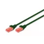 Tinklo kabelis Digitus CAT 6 U/UTP RJ-45 Cat6 5m Žalias