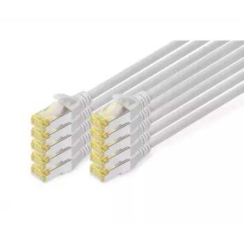 DIGITUS Patch kabelis - CAT6a - S/FTP - Snagless - 2m - raudonas - 10 vnt. pakuotė