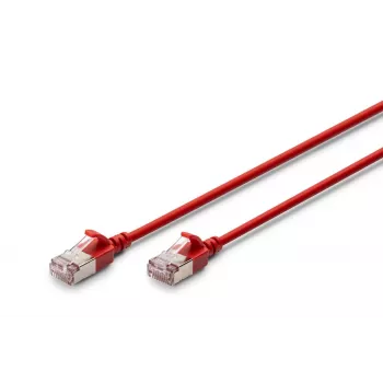 DIGITUS Slim Patch kabelis CAT6A F-FTP 5m Raudonas