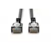 DIGITUS DK-1632-A-015S-BL plonas CAT6A F/FTP jungiamasis kabelis 1,5 m juodas