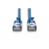 DIGITUS Slim Patch laidas CAT6A F-FTP 50cm Mėlyna
