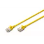 DIGITUS Slim Patch laidas - CAT6A - F-FTP - 30cm - Geltona