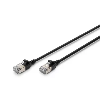 DIGITUS Slim Patch laidas CAT6A F-FTP 2m Juoda