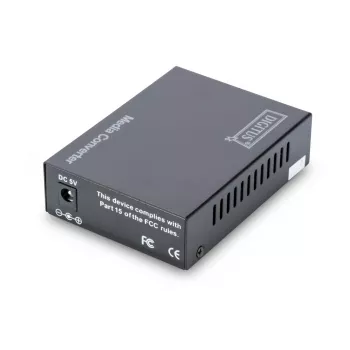 DIGITUS Media keitiklis, SFP 10/100/1000Base-T į SFP atvirą lizdą, su maitinimo šaltiniu, be SFP modulio