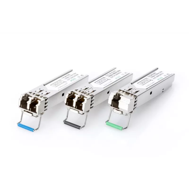 DIGITUS 1.25 Gbps SFP modulis, iki 20 km vienmodis, LC duplekso jungtis 1000Base-LX, 1310 nm