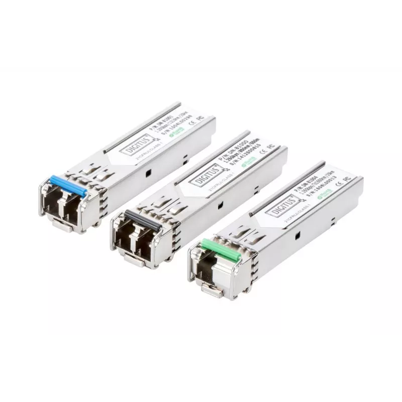 DIGITUS 1.25 Gbps SFP modulis, iki 20 km vienmodis, LC duplekso jungtis 1000Base-LX, 1310 nm