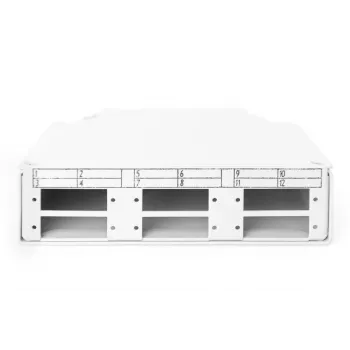 DIGITUS DN-96890 skirstomoji dėžė skaiduliniams kabeliams, 6x SC/duplex movoms, pilka, DIN bėgiui