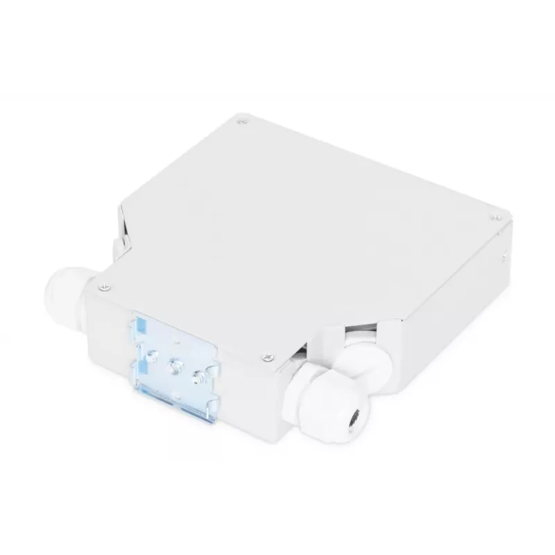 DIGITUS DN-96890 skirstomoji dėžė skaiduliniams kabeliams, 6x SC/duplex movoms, pilka, DIN bėgiui