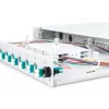 DIGITUS Skaidulinės optikos slankioji sujungimo dėžė, 1U, su 12x LC duplex, M25 varžtu, sujungimo kasetė OM3 spalvotais pigtailiais ir adapteriais