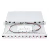DIGITUS DN-96331-4 1U stumdomoji šviesolaidinė sujungimo dėžė, 12x LC duplex, su M25 sraigtu, sujungimo kasete, spalvotais pigtailiais OM4, adapteriais
