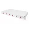 DIGITUS Fiber Optic Sliding Splice Box 1U, 6x LC Duplex, M25 sraigtas, Splice Cassette OM4 spalvoti pigtailai, adapteriai