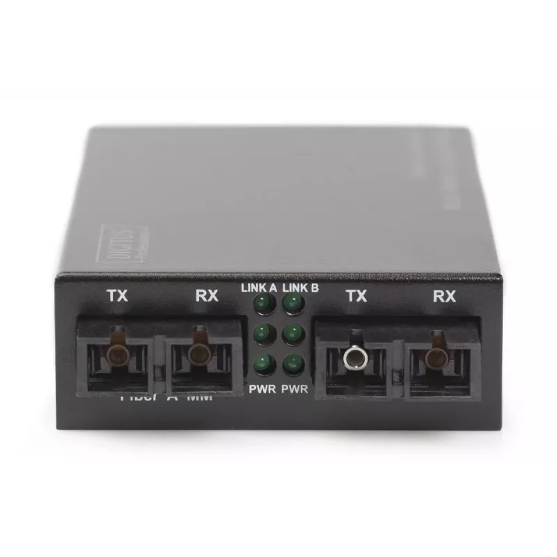 DIGITUS daugiamodis/vienmodis medijos keitiklis Gigabit, bangos ilgis: 850nm 1310nm, 20km