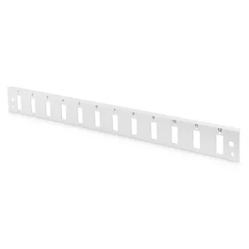 DIGITUS priekinis skydelis Quick Lock 12x SC DX vertikalus pilkas