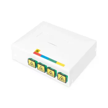 DIGITUS FTTH korpusas su 4x SC (APC) SX adapteriais ir DIN bėgelio montavimu