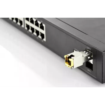 DIGITUS DN-81005-01 varinis SFP modulis 1.25 Gbps RJ45 HP suderinamas 1000Mbit iki 100 m