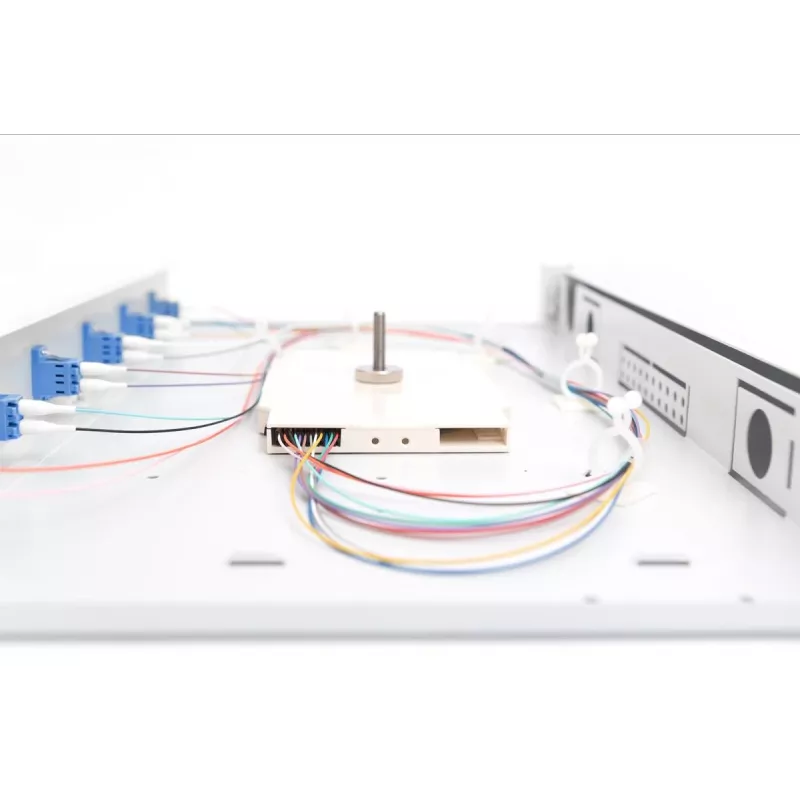 DIGITUS Fiber Optic Splice Box LC OS2 1U 6xLC-DX su pigtailais ir movomis