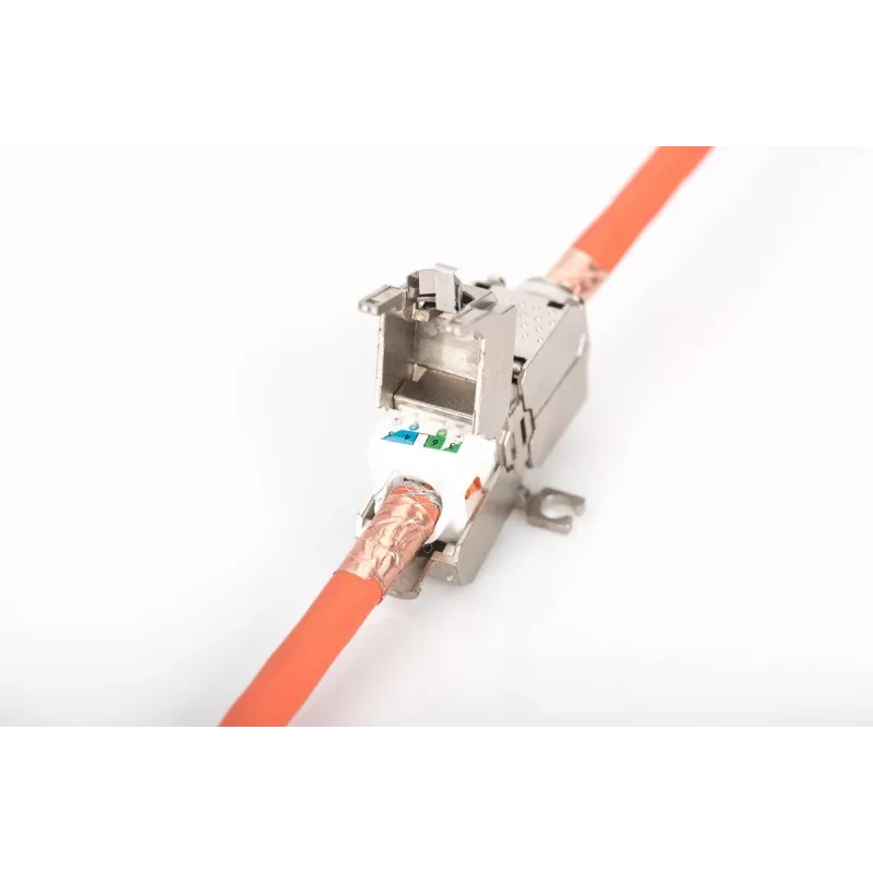 DIGITUS lauko jungtis CAT6A, 500 MHz, AWG 22-26, pilnai ekranuotas keystone dizainas, 26x35x80 mm