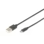 DIGITUS USB 2.0 jungiamasis laidas, A tipo – Micro B (M/M), 2 m, juodas