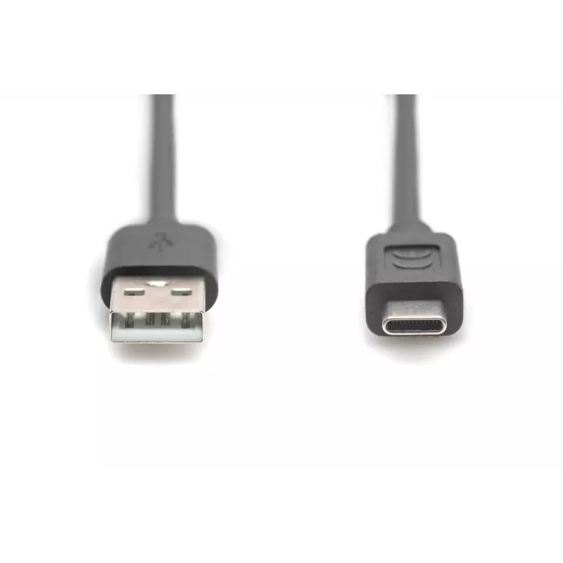 DIGITUS ASSMANN USB Type-C jungiamasis laidas, C į A M/M, 3 m, 3 A, 480 Mbps, 2.0 versija, juoda