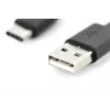 DIGITUS ASSMANN USB Type-C jungiamasis laidas, tipo C į A M/M, 2m 3A, 480MB, 2.0 versija, juodas