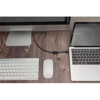 DIGITUS USB Type-C adapterinis kabelis, Type-C → DP M/M, 2 m, 4K/60 Hz, 32,4 Gb/s, CE, juoda