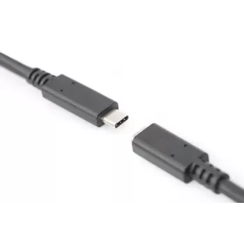 DIGITUS USB Type-C prailginimo kabelis, tipo C M/F, 2 m, pilnai funkcionalus, Gen2, 3A, 10 Gb/s, 3.1 versija, CE