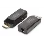 DIGITUS DS-55203 Mini HDMI prailgintuvų rinkinys, Full HD 50 m per CAT6/6A/7, maitinimas per Micro USB, juodas