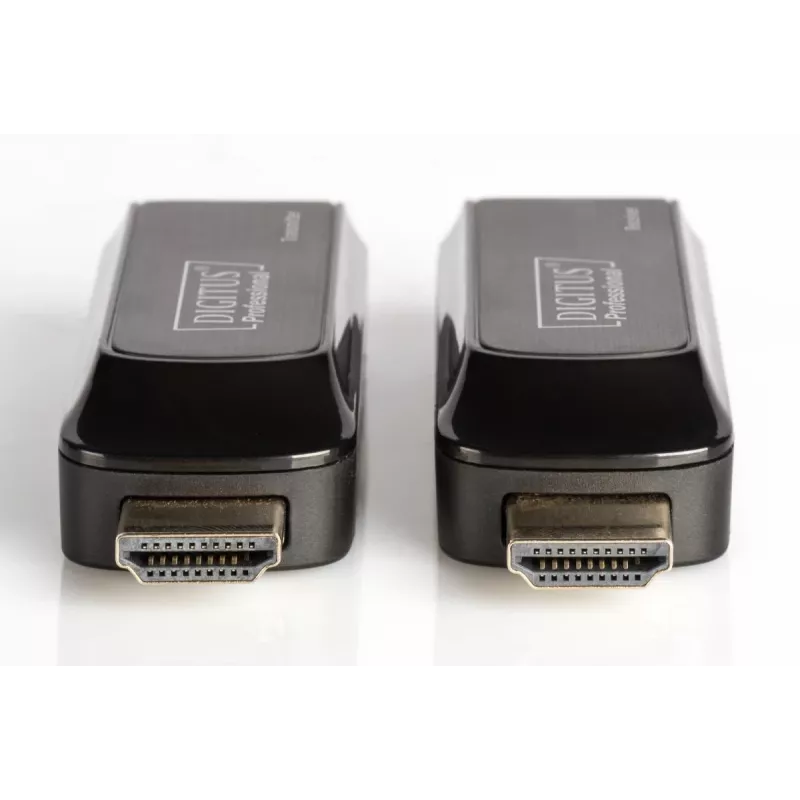 DIGITUS DS-55203 Mini HDMI prailgintuvų rinkinys, Full HD 50 m per CAT6/6A/7, maitinimas per Micro USB, juodas