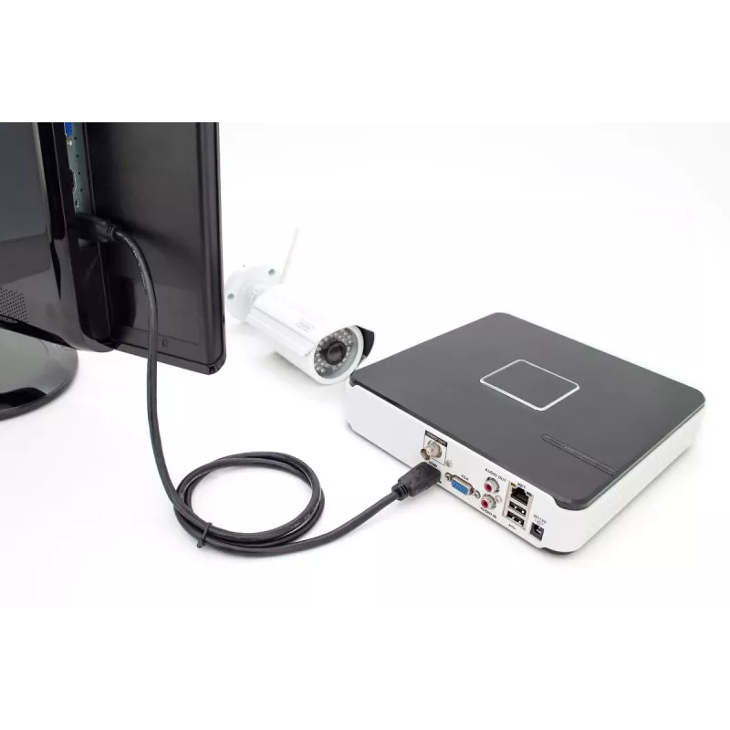 DIGITUS HDMI Premium High Speed jungiamasis kabelis, tipas A M/M, 5m su Ethernet, Ultra HD 60p juodas