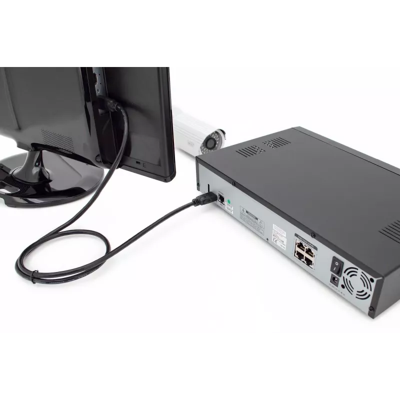 DIGITUS HDMI Premium High Speed jungiamasis kabelis, tipas A M/M, 5m su Ethernet, Ultra HD 60p juodas