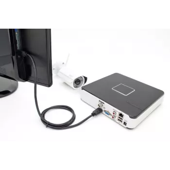 DIGITUS HDMI Premium High Speed jungiamasis laidas, A tipo M/M, 3 m su Ethernet, Ultra HD 60p, juodas