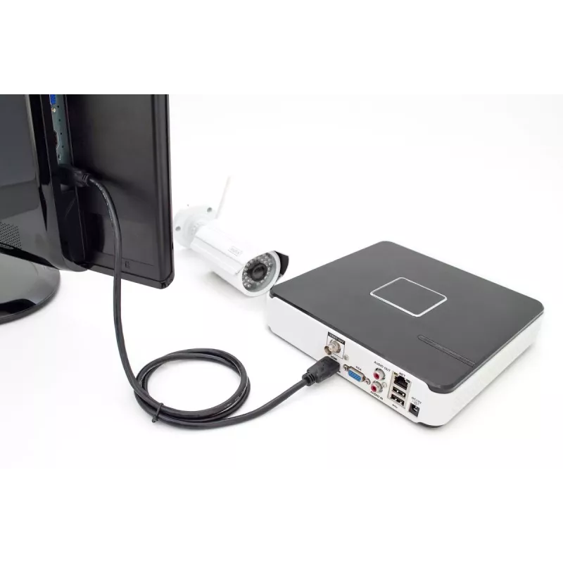 DIGITUS HDMI Premium High Speed jungiamasis laidas, A tipo M/M, 2m su Ethernet, Ultra HD 60p, juodas