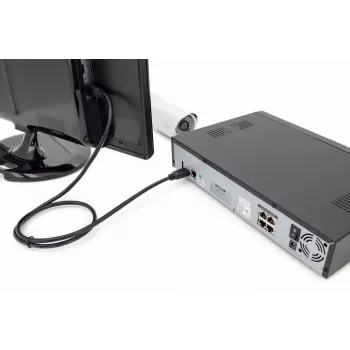 DIGITUS HDMI Premium High Speed jungiamasis laidas, tipas A M/M, 1 m su Ethernet, Ultra HD 60p, juodas