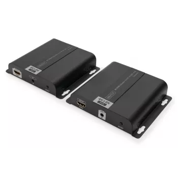 DIGITUS 4K HDMI ilgintuvas per IP/CAT 5, 6 (120 m) su PoE maitinimu, UHD 4K/30Hz