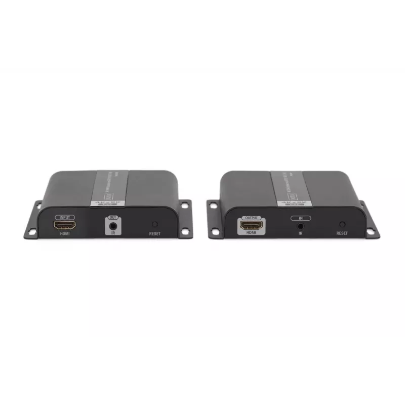DIGITUS 4K HDMI ilgintuvas per IP/CAT 5, 6 (120 m) su PoE maitinimu, UHD 4K/30Hz