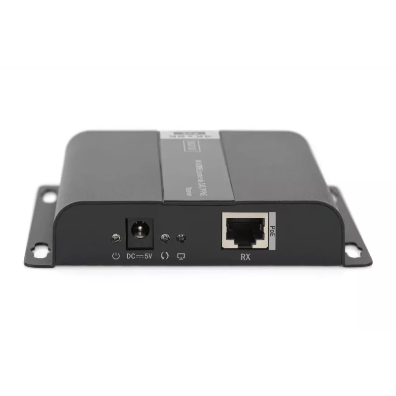 DIGITUS 4K HDMI imtuvas per IP/CAT 5, 6 (120 m), su PoE maitinimu