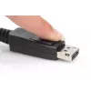 DIGITUS DisplayPort jungiamasis kabelis, DP M/M, 5 m su fiksavimu, Ultra HD 8K, Vers. 1.3/1.4, juodas